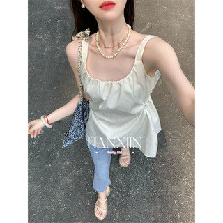 HANXIN áo phông áo thun nữ croptop baby tee Thời trang hàn quốc trendy Phong cách tráng lệ nhí nhảnh WBX2420DCE 9Z240228