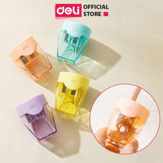 Gọt Bút Chì Chuốt Chì Deli Mini Học Sinh Văn Phòng Nhỏ Gọn, Tiện Lợi, Dễ Thương Màu Pastel Lưỡi Thép Không Gỉ, Siêu Sắc