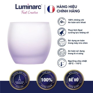 Bộ 2 ly thuỷ tinh thấp luminarc salto frost purple 320ml - lusaq3173