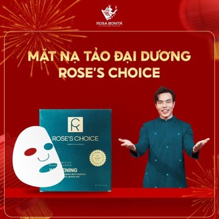 Mặt nạ dưỡng trắng da cao cấp Rose's Choice nhập khẩu từ Úc hộp 5 miếng Rosa Bonita