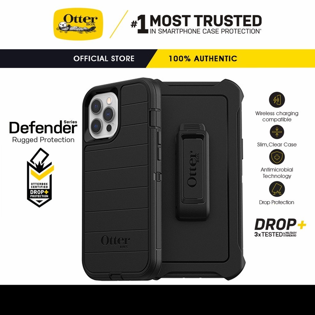 OtterBox Defender Pro Series Cho iPhone 17 16 15 14 13 12 Pro Max air plus Ốp lưng Chống Va Đập Mặt 