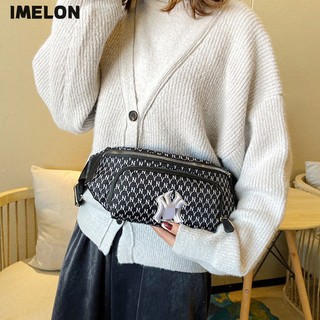 Túi đeo ngực nam IMELON Hàn Quốc mới hợp thời trang thêu túi đeo chéo NY
