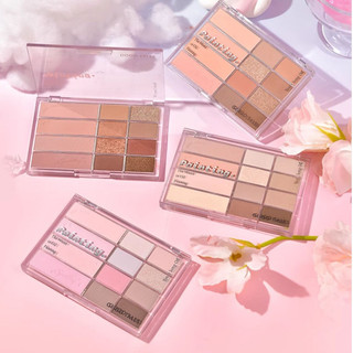  Phấn Mắt Và Má Hồng 12 Ô GOGO TALES Kuromi.cosmetics Nhũ lì Tông Màu Pastel Oil Painting GT642