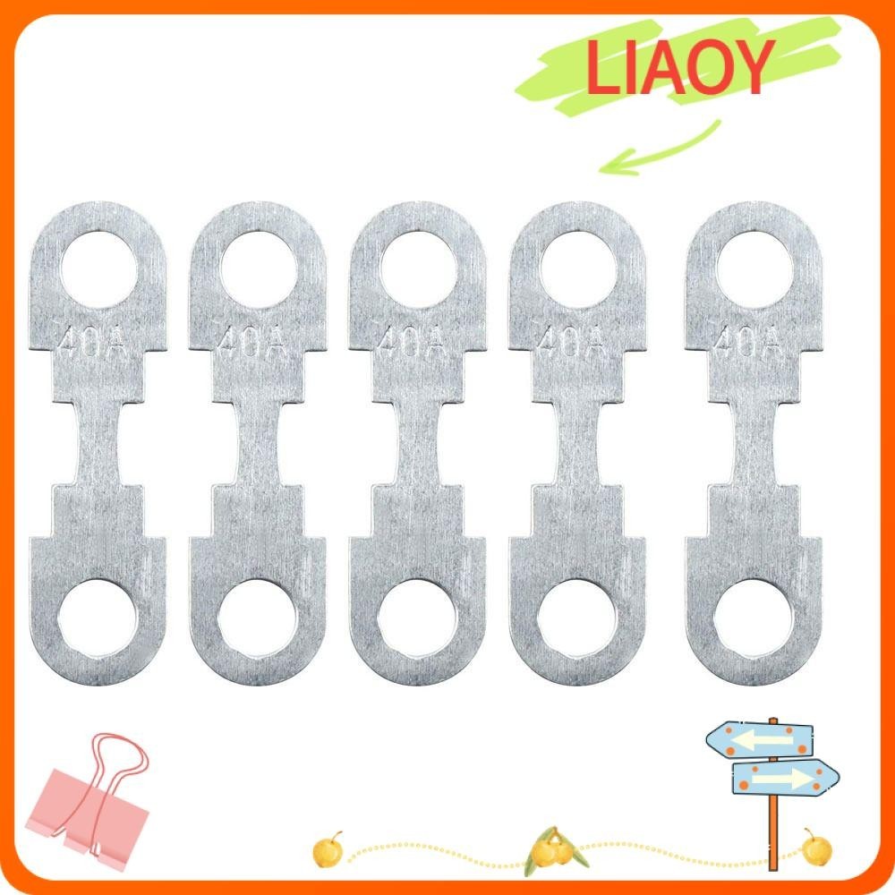 Tấm kẽm phẳng LIAOY, 32 (V) Mảnh cầu chì nhỏ, thay thế 30A-150A 42 * 12 * 5mm / 1.65 * 0.48 * 1,97 inch Xe lắp lỗ tròn