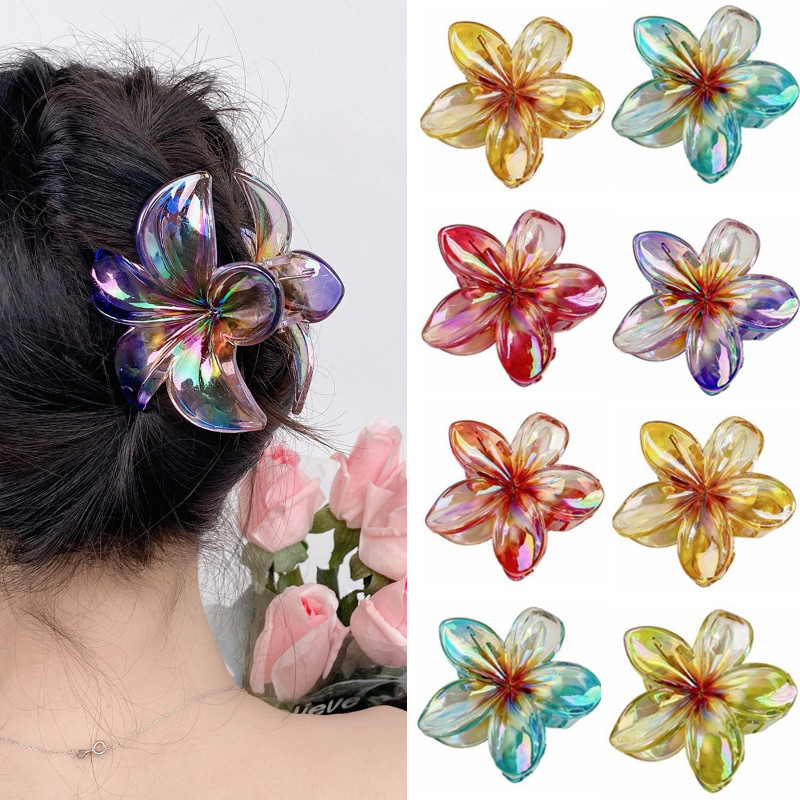 Hàn Quốc Hình Hoa Tóc Nữ Bé Gái Barrette Kẹp Tóc Tắm Barrette Mũ Phụ Kiện