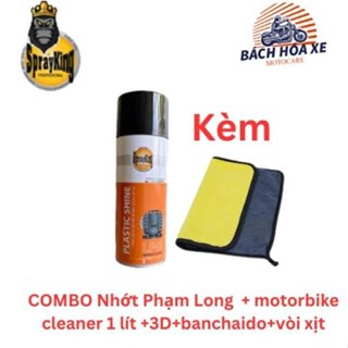 Chai xịt dưỡng nhựa nhám SPRAYKING 400ML cao cấp chuyên dùng cho nhựa đen, nhựa nhám xe máy và oto bị phai màu