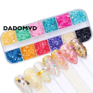 Móng Tay Lấp Lánh Bột Trang Trí Móng Tay DIY Làm Móng Tay Seashell