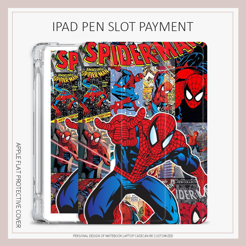 Ốp lưng Marvel Spider-Man ipad gen10 2022 pro11 Ốp lưng Avengers ipad ốp lưng ipad  air4 ốp lưng ipa
