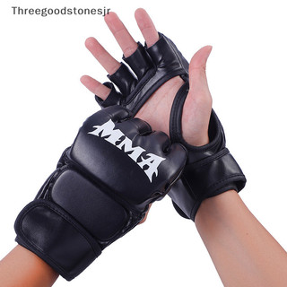 Tgs ufc mma găng tay đấm bốc dày taekwondo thể thao da nửa ngón găng tay muay thái găng tay túi cát găng tay chuyên nghiệp tkd huấn luyện jr