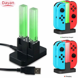 Giảm giá thanh lý!! Đế sạc Tương thích với Nintendo Switch Joy Con với cột đèn LED Chỉ báo Trạm sạc