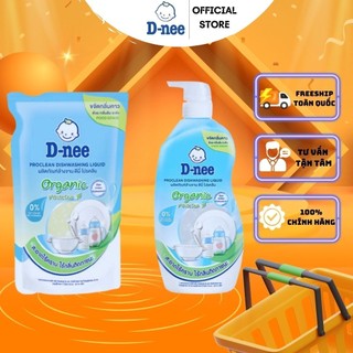 Nước rửa bình sữa dnee organic túi 500ml / chai 600ml .!