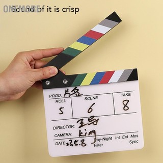 Onemore Film Clap Board Đạo diễn Quay phim Clapper Tấm gỗ nhỏ Ảnh chống đỡ để trang trí