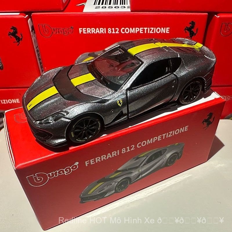 [Giảm giá hấp dẫn] Mô hình xe hơi hợp kim Ferrari 812 Bburago 1:64, mô phỏng xe đồ chơi quy mô nhỏ E