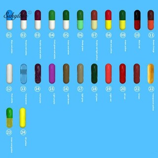 Eshylala 1000 Cái 0 # Trống Gelatin Viên nang Kích thước Gel Thuốc Viên Vitamin Viên nang Eshylala