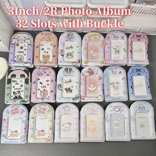 [Hot] Album ảnh PP 32 khe có khóa 3Inch / 2R Idol Photocard Collection Book Lomo Card Holder Organizer Storage Album