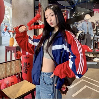  Adidas Originals Nữ Retro Dây Kéo Mỏng Áo Khoác Thể Thao Nam Ngoài Trời Thường Ngày JN3797 