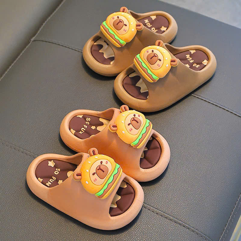 Dép lê capybara mềm êm chân cho bé dễ thương