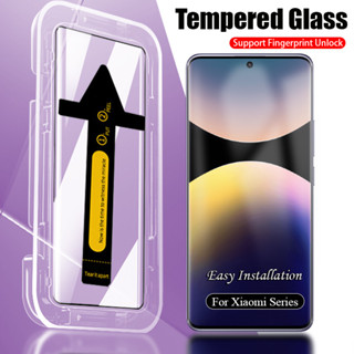 Kính cường lực phủ toàn bộ cho Xiaomi 15 15Pro Redmi Note 14 13 Pro + 12 Pro Plus 14Pro 13Ultra 12X 12S 11 10 Pro Lite Siêu dễ dàng cài đặt Phim kính bảo vệ màn hình chống trầy xước