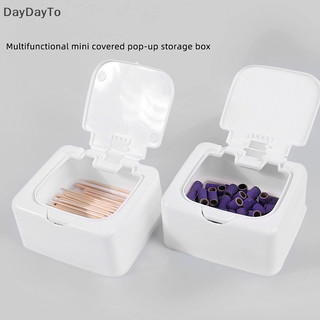 DayDayTo Cotton Swab Organizer Small Object Classification Drawer Storage Box Pop-up Window Push-type Desktop Storage Box VN