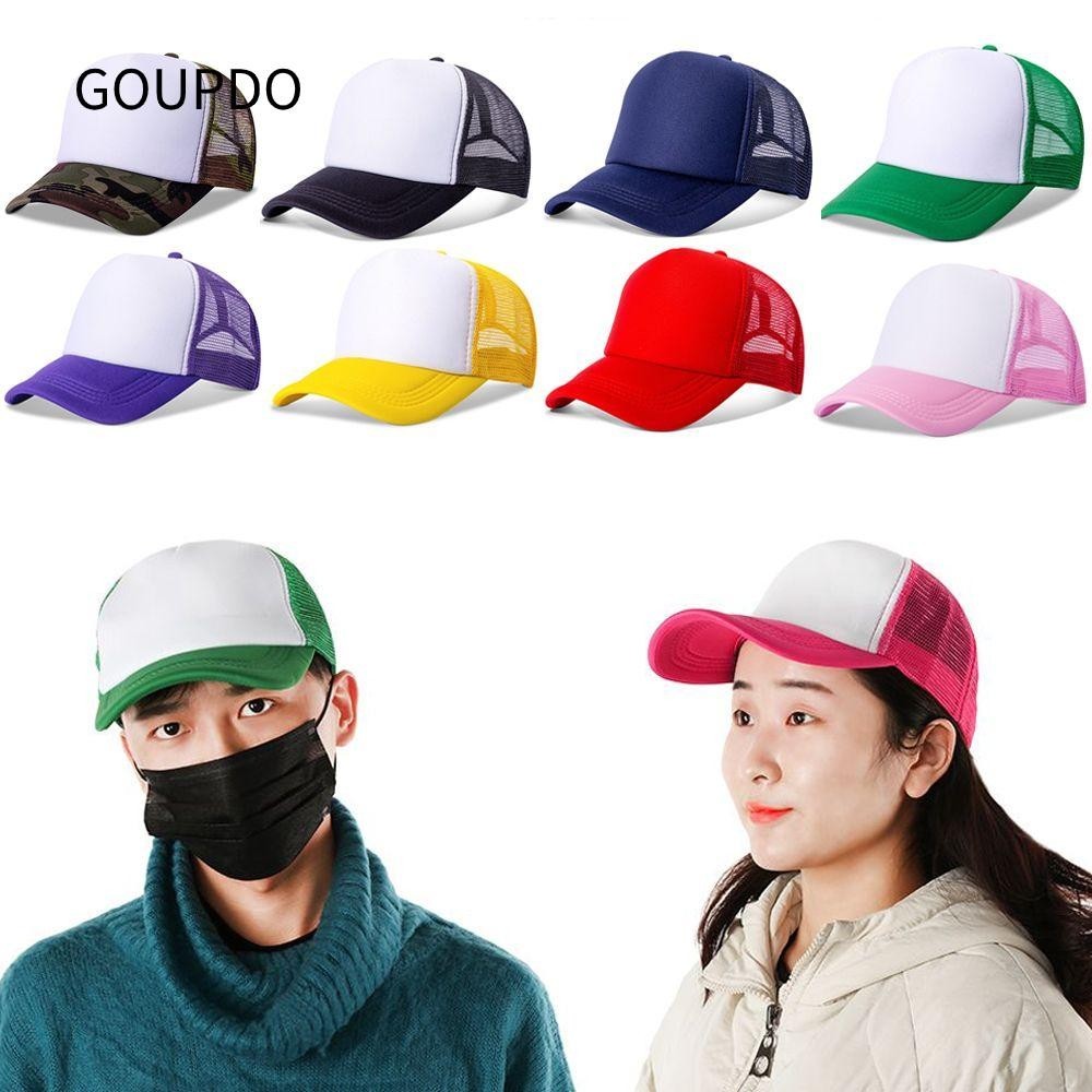 GOUPDO Mũ bóng chày nam nữ mùa hè Mũ lưới Snapback