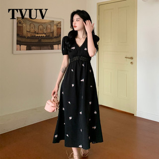 Tvuv Thời Trang Thêu Size Lớn Cao Cấp Bao Thịt Xuất Hiện Đầm Mỏng 6639