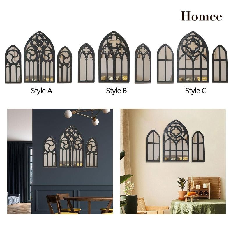 3 Chiếc Gothic Gương Treo Tường Baroque Gương Treo Tường Nghệ Thuật Tr