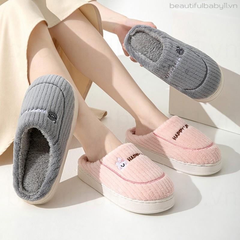 Dép Cotton mùa đông dành cho nữ Phòng ngủ văn phòng Dép sang trọng