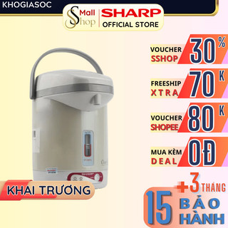 Bình thủy điện sharp 1.7l chính hãng giữ ấm 90 độ pha trà kp-20btv - bảo hành 12 tháng - sshop official