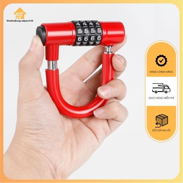 Móc khoá - Ổ khóa chống trộm nhà, Khoá Mã Số Chữ U 4 Số