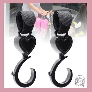 Haha nâng cấp xe đẩy móc xe đẩy túi móc nhựa mẹ túi móc xe đạp xoay 360 độ pram móc mua sắm