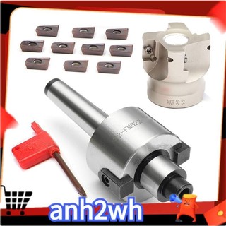 Máy cắt cối xay mặt mt2 m10 & 50mm + 10 chiếc cờ lê chèn cacbua apmt1604 cnc