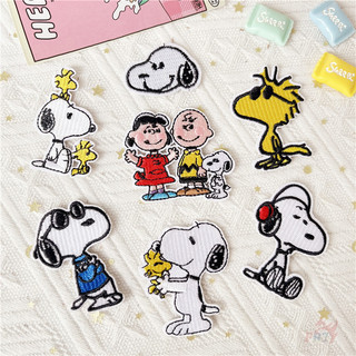 ♚ s.noopy - miếng dán sắt nhân vật hoạt hình ♚ 1pc woodstock / charlie brown / lucy diy may trên sắt trên huy hiệu miếng dán