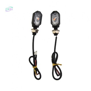 Turn Signal Lights 12V 2pcs Black Blinker Indicator Mini Motorcycle New[EXQU]