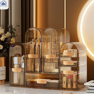 Hộp đựng Acrylic, để bàn chống bụi, giá trưng bày trang sức, tủ quần áo, hộp son môi, kệ sản phẩm chăm sóc da