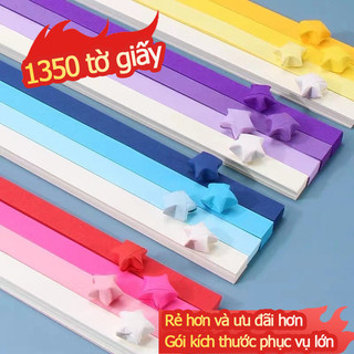 Top12-tờ giấy gấp sao nhiều màu Giấy Gấp Sao Dạ Quang - làm bó hoa sao
