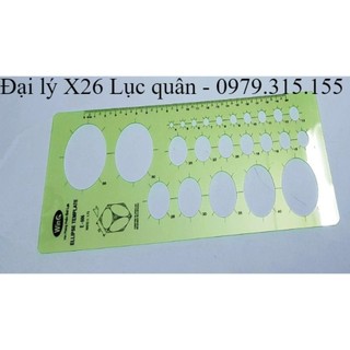 Thước chỉ huy tham mưu vẽ hình bầu dục
