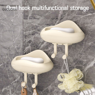 Guouqna Kem Hộp Xà Phòng Không Khí Hộ Gia Đình Treo Tường Không Đục Hộp Xà Phòng Phòng Tắm Thoát Nước Giá Để Đồ Khay Xà Phòng GUOUqna