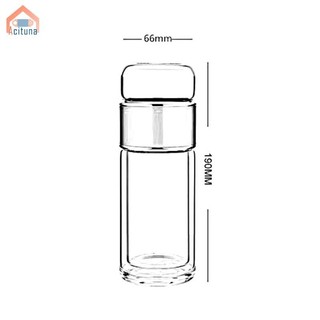Bình pha trà 350ml Cốc pha trà thủy tinh dành cho du lịch
