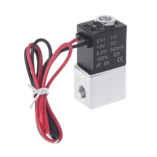 Van khí nén yu DC12V 2 vị trí Van điện từ đóng thông thường 2 chiều