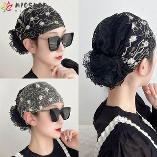 Mioshop Mũ Trùm Đầu, Ren Thêu Turban Hợp Thời Trang, Bán Chạy Full Cover Tóc Trắng Co Giãn Tóc Nữ
