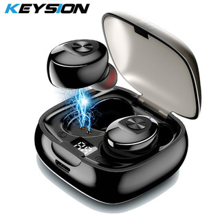 Keysion Tai nghe không dây Bluetooth Bluetooth HD Stereo IPX5 Tai nghe Mini chống nước Tai nghe thể thao âm nhạc Tai nghe Bluetooth 5.0 có hộp sạc