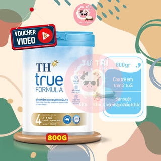  Sữa Bột TH TRUE MILK FORMULA số 4 lon 800g   2 - 6 tuổi   Date 2025 