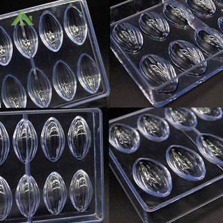 Pkyeg 3D Khuôn Socola Polycarbonate Quả Cầu Dụng Cụ Socola Dày Bánh Lớp Khuôn