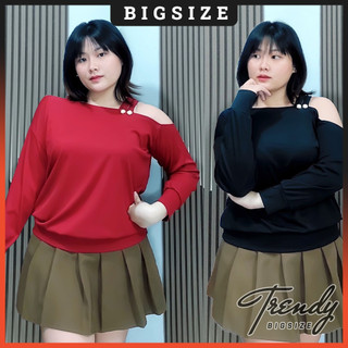 Áo Thun Nữ Bigsize Trễ Vai Tay Dài Dễ Thương Bigsize 45-85kg
