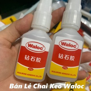Keo waloc bê tông bán lẻ chai keo gắn móng gắn đá charm - nailmishops