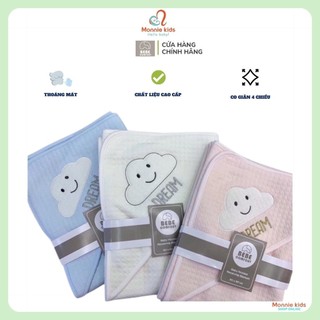 Ủ choàng cotton cho bé bebe comfort 80x80cm, chăn ủ cotton cao cấp - monnie kids