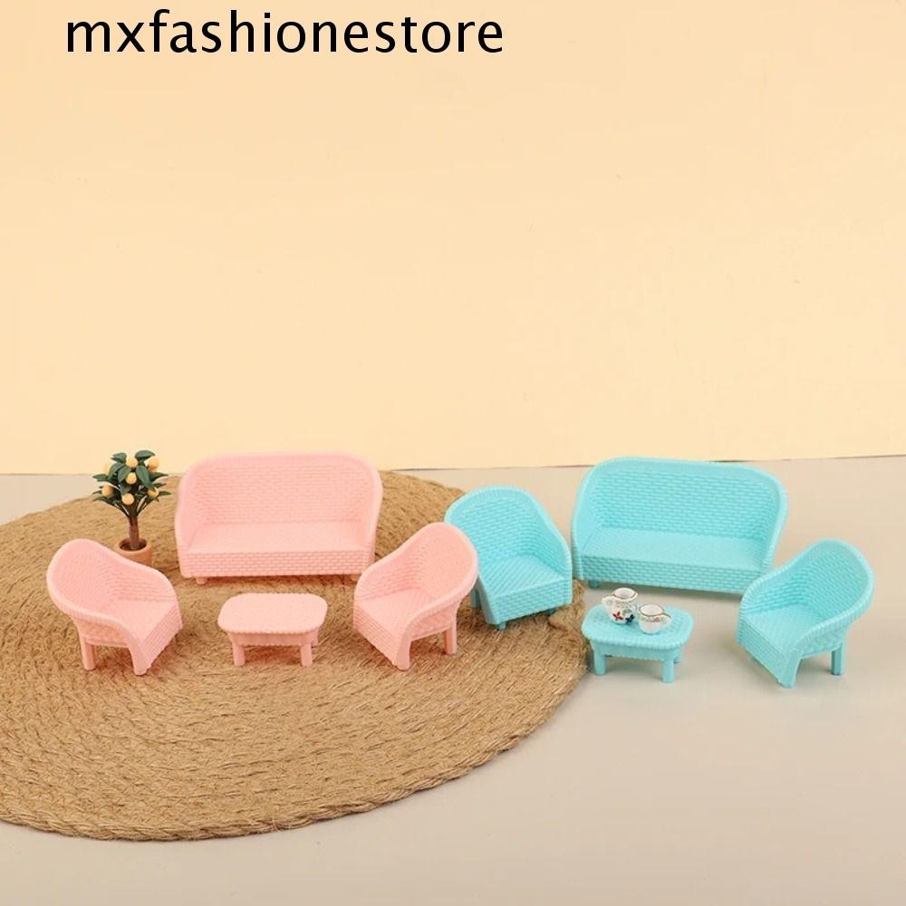 Mxfashionestore Mô Phỏng Bộ Sofa Mini, Mô Phỏng Tỉ Lệ 1 / 12 Nhà Búp Bê Mô Hình Nội Thất Phòng, Bộ Sofa Mô Hình Phòng Thu Nhỏ Đồ Nội Thất Để Bàn Trang Trí Phòng Ngủ