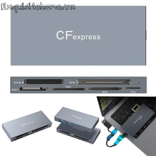 Đầu đọc thẻ CFexpress Type B / CF / XD / MS / SD / TF Type-C USB 3.2 Gen2 10Gbps