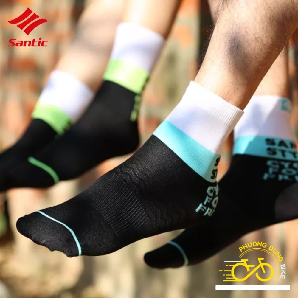 Tất (Vớ) chân thể thao đi xe đạp SANTIC 9C09098