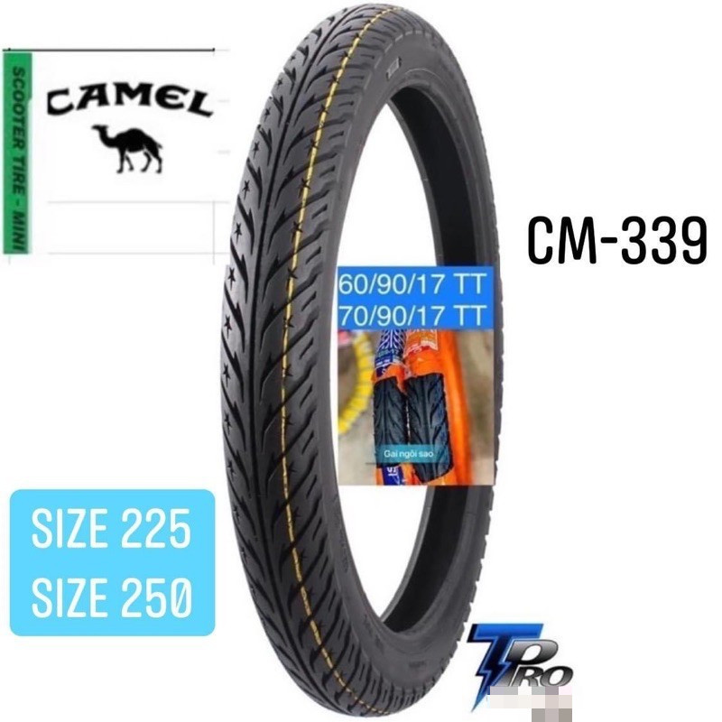 Vỏ LỐP CAMEL gai ngôi sao 60/90/17-70/90/17 (có dùng ruột) CAMEL CMI _ cameltire